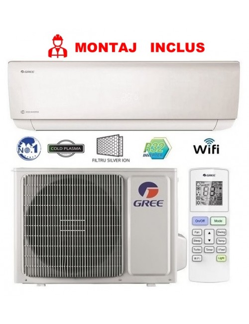 Aparat de aer conditionat Gree Bora A4 Silver GWH18AAD-K6DNA4E Inverter 18000 BTU R32. A++
