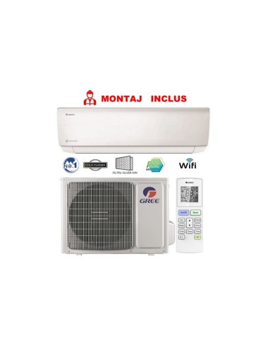 Aparat de aer conditionat Gree Bora A4 Silver GWH24AAD-K6DNA4A Inverter 24000 BTU R32. A++