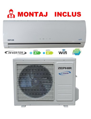 Aer Conditionat ZEPHIR Inverter ZE-12R32 Ionizer 12000 BTU , modul WI-FI inclus, model 2024
