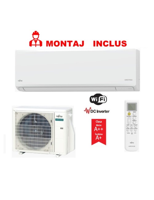 Aer Conditionat FUJITSU ASEH09KNCA Inverter 9000 BTU, freon R32