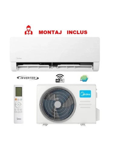 Aparat de aer conditionat Midea Solunar Lite MGPXV, 9 000 btu, Inverter, A++/A+