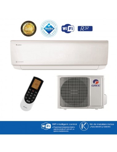 Aparat de aer conditionat Gree Bora A4 Silver GWH24AAD-K6DNA4A Inverter 24000 BTU R32. A++